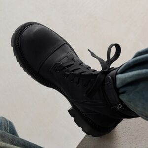 Women Shoes Lace Up Boots